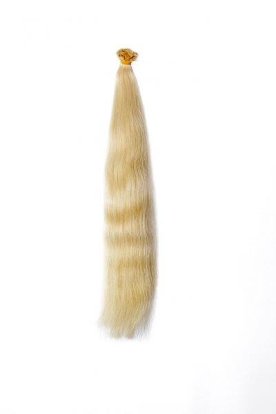Haarverlängerungs Strähnen Gefärbt 60cm Farbe 10 Hellste Blond Glatt