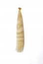 Haarverlängerungs Strähnen Gefärbt 50cm Farbe 10 Hellste Blond Glatt